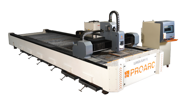 ProArc Lumos Fury F1 CNC fibre laser cutting machine for industrial sheet metal cutting